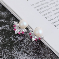 Picture of Featured White Zinc Alloy Stud Earrings From Reliable Factory