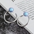 Picture of Recommended Blue Platinum Plated Stud Earrings with Member Discount