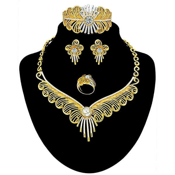 Picture of Superior African Style Gold Plated 4 Pieces Jewelry Sets