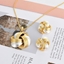 Show details for Dubai Gold Plated Necklace and Earring Set with Wow Elements