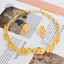 Show details for Distinctive Gold Plated Dubai Necklace and Earring Set with Low MOQ
