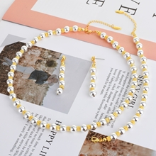 Show details for Good Quality Casual Zinc Alloy Necklace and Earring Set