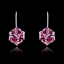 Show details for Beautiful Single Stone Pink Drop & Dangle