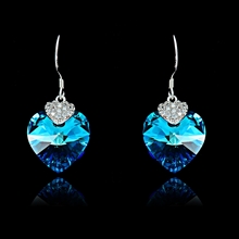 Show details for Long Lasting Platinum Plated Swarovski Element Drop & Dangle