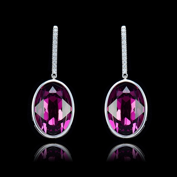 Picture of Gorgeous And Beautiful Zinc-Alloy Pink Drop & Dangle