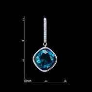 Picture of The Finest Single Stone Swarovski Element Drop & Dangle