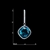 Picture of The Finest Single Stone Swarovski Element Drop & Dangle