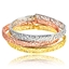 Show details for Innovatively Designed None-Stone Multi-Tone Plated Bangles