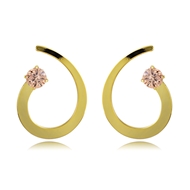 Picture of Reasonably Priced Gold Plated Orange Dangle Earrings from Reliable Manufacturer