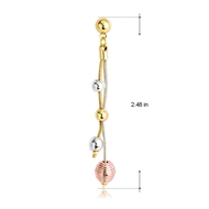 Picture of Nickel Free Gold Plated Casual Dangle Earrings with Easy Return