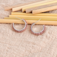 Show details for Need-Now Pink Fashion Hoop Earrings from Editor Picks