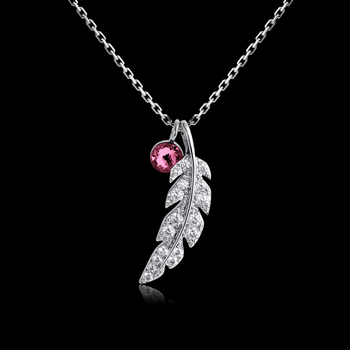 Funky Small Purple Pendant Necklace