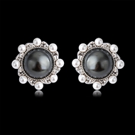 Picture of Fast Selling Black Platinum Plated Stud Earrings from Editor Picks
