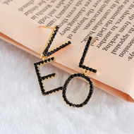 Show details for Unusual Casual Gold Plated Dangle Earrings