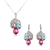 Picture of Trendy Rose Gold Plated Artificial Crystal Necklace and Earring Set From Reliable Factory