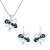 Picture of Zinc Alloy Artificial Crystal Necklace and Earring Set in Flattering Style