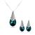 Picture of Latest Casual Blue Necklace and Earring Set