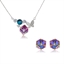 Show details for Classic Artificial Crystal Necklace and Earring Set of Original Design