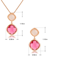 Picture of Classic Rose Gold Plated Necklace and Earring Set Online Only