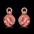 Picture of New Artificial Crystal Pink Stud Earrings