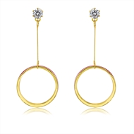 Picture of Impressive White Gold Plated Dangle Earrings