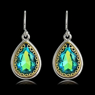 Picture of Affordable Gold Plated Artificial Crystal Dangle Earrings From Reliable Factory