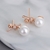 Picture of Delicate Cubic Zirconia White Stud Earrings