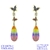 Picture of Pretty Cubic Zirconia Colorful Dangle Earrings