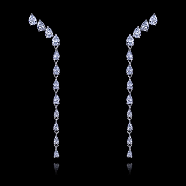 Picture of Great Cubic Zirconia Casual Dangle Earrings