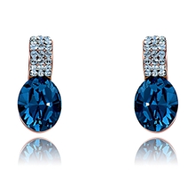 Show details for New Design Rose Gold Plated Swarovski Element Stud