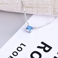 Show details for Low Cost Platinum Plated 925 Sterling Silver Pendant Necklace with Low Cost