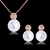Picture of Zinc Alloy White Necklace and Earring Set Shopping