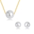 Picture of Nice Artificial Pearl Gold Plated Necklace and Earring Set