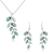 Picture of Charming Green Gold Plated Necklace and Earring Set at Great Low Price