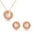 Picture of Classic Zinc Alloy Necklace and Earring Set Online Only