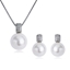 Show details for Zinc Alloy Artificial Pearl Necklace and Earring Set from Certified Factory