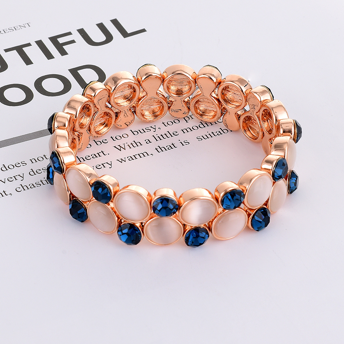 Bulk Rose Gold Plated Opal Fashion Bracelet Exclusive Online