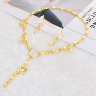 Show details for Delicate Butterfly Dubai Necklace and Earring Set