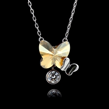 Show details for 925 Sterling Silver Butterfly Pendant Necklace in Exclusive Design