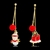 Picture of Recommended Red Delicate Dangle Earrings from Top Designer