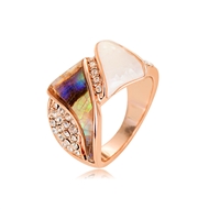 Picture of Zinc Alloy Rose Gold Plated Fashion Ring in Exclusive Design