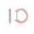 Picture of Fashion Rose Gold Plated Hoop Earrings with Worldwide Shipping