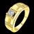 Picture of Inexpensive Gold Plated Cubic Zirconia Fashion Ring from Reliable Manufacturer