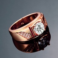 Picture of Copper or Brass Cubic Zirconia Fashion Ring For Your Occasions