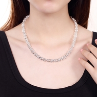 Picture of Fancy Dubai Platinum Plated Pendant Necklace
