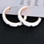 Picture of Classic Enamel Hoop Earrings Online Only