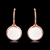 Picture of Trendy Rose Gold Plated Enamel Hoop Earrings with No-Risk Refund