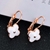 Picture of Attractive White Enamel Hoop Earrings For Your Occasions