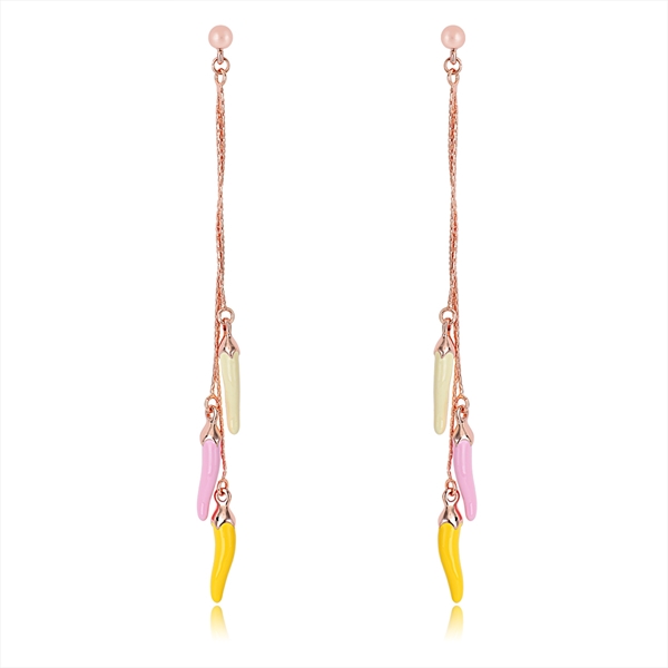 Picture of Zinc Alloy Rose Gold Plated Dangle Earrings at Super Low Price
