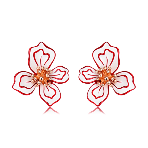 Picture of Zinc Alloy Red Stud Earrings From Reliable Factory